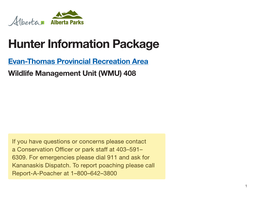 Hunter Information Package