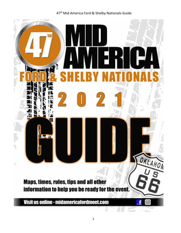 47Th Mid America Ford & Shelby Nationals Guide