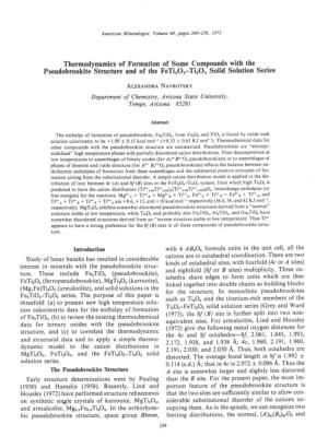 Thermodynamics of Formation of Some Compgunds with The