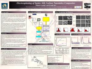 Electrospinning of Spider Silk Carbon Nanotubes Composites