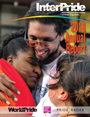 International Association of Pride Organizers 2018 Annual Report 2012 Annual Report
