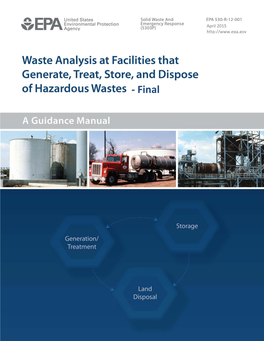 Waste Analysis at Facilities That Generate, Treat, Store and Dispose