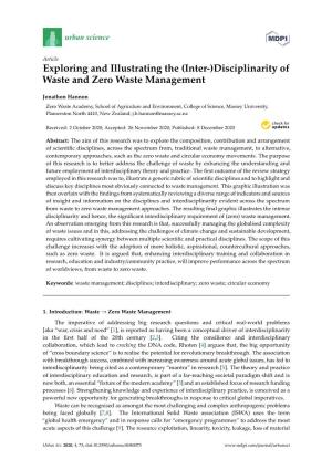 Disciplinarity of Waste and Zero Waste Management