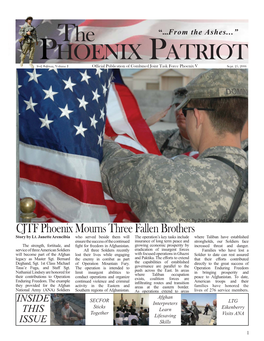 The Phoenix Patriot Are Nation Through Humanitarian Assistance Operation Mountain Fury