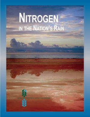 Nitrogen in the Nation’S Rain