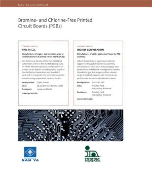 Bromine and Chlorinefree Printed Circuit Boards (Pcbs)