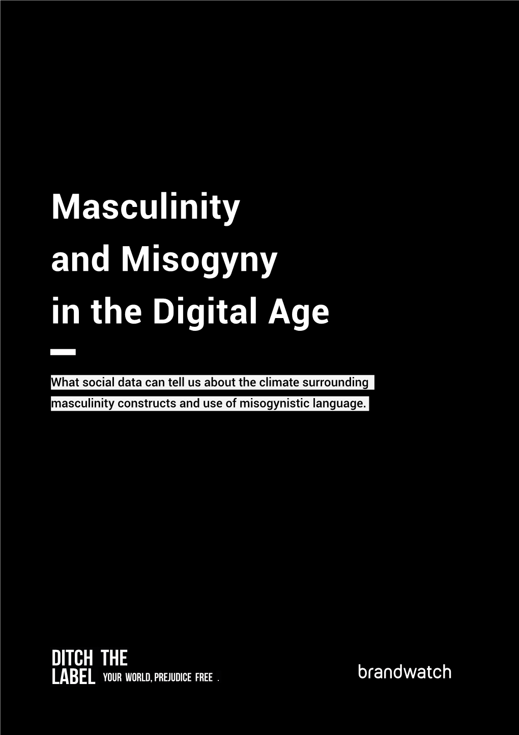 Masculinity and Misogyny in the Digital Age