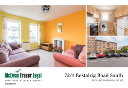 72/1 Restalrig Road South RESTALRIG, EDINBURGH, EH7 6LE 0131 524 9797 the Location Restalrig EDINBURGH, EH7 6LE