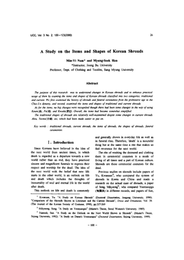 A Study on the Items and Shapes of Korean Shrouds