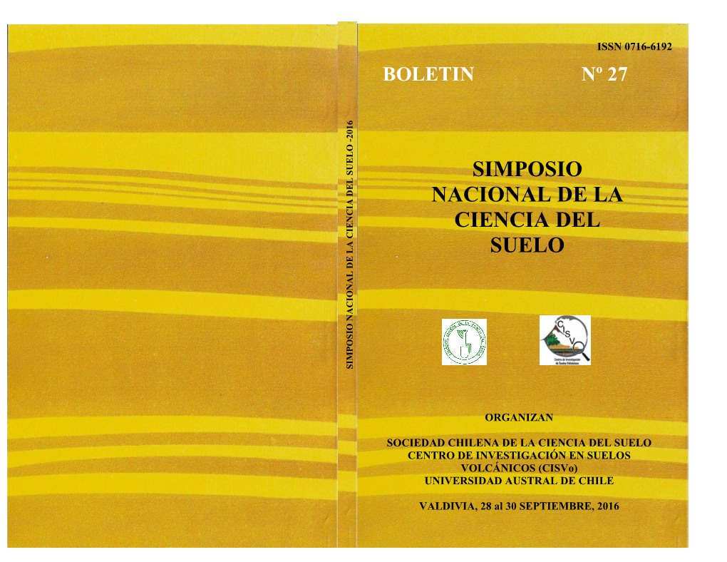 Simposio Nacional De La Ciencia Del Suelo