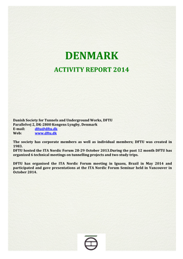 DENMARK – Activity Report 2012