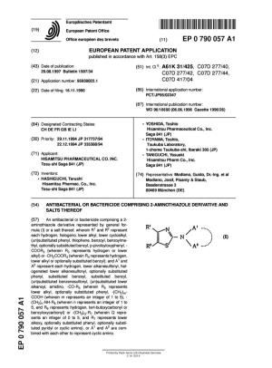 Antibacterial Or Bactericide Comprising 2-Aminothiazole Derivative and Salts Thereof