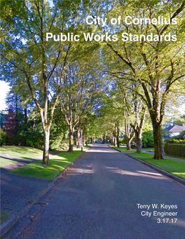 City of Cornelius Public Works Standards