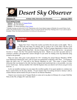 The Desert Sky Observer