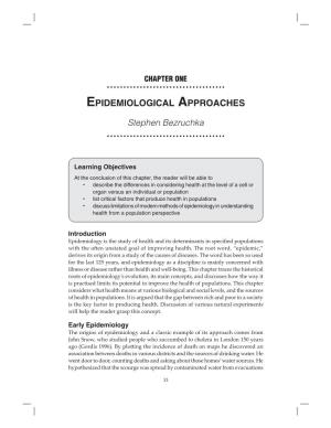 Epidemiological Approaches
