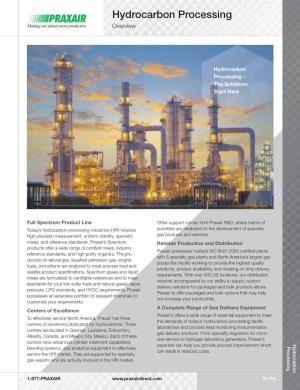 Hydrocarbon Processing Overview