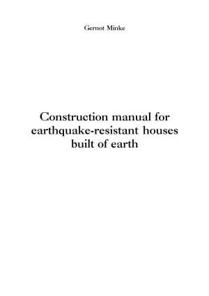 Construction Manual for Earthquake-Resistant Houses Built Of