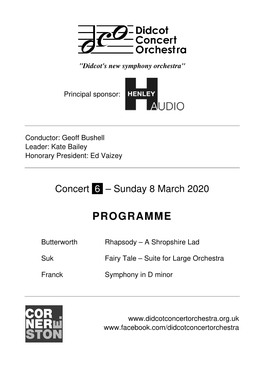 Concert Programme 6