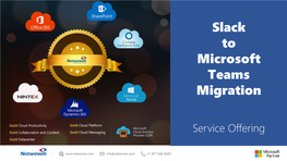 Slack to Microsoft Teams Migration