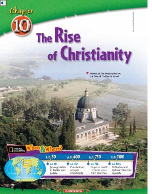 Chapter 10: the Rise of Christianity