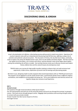 Discovering Israel & Jordan