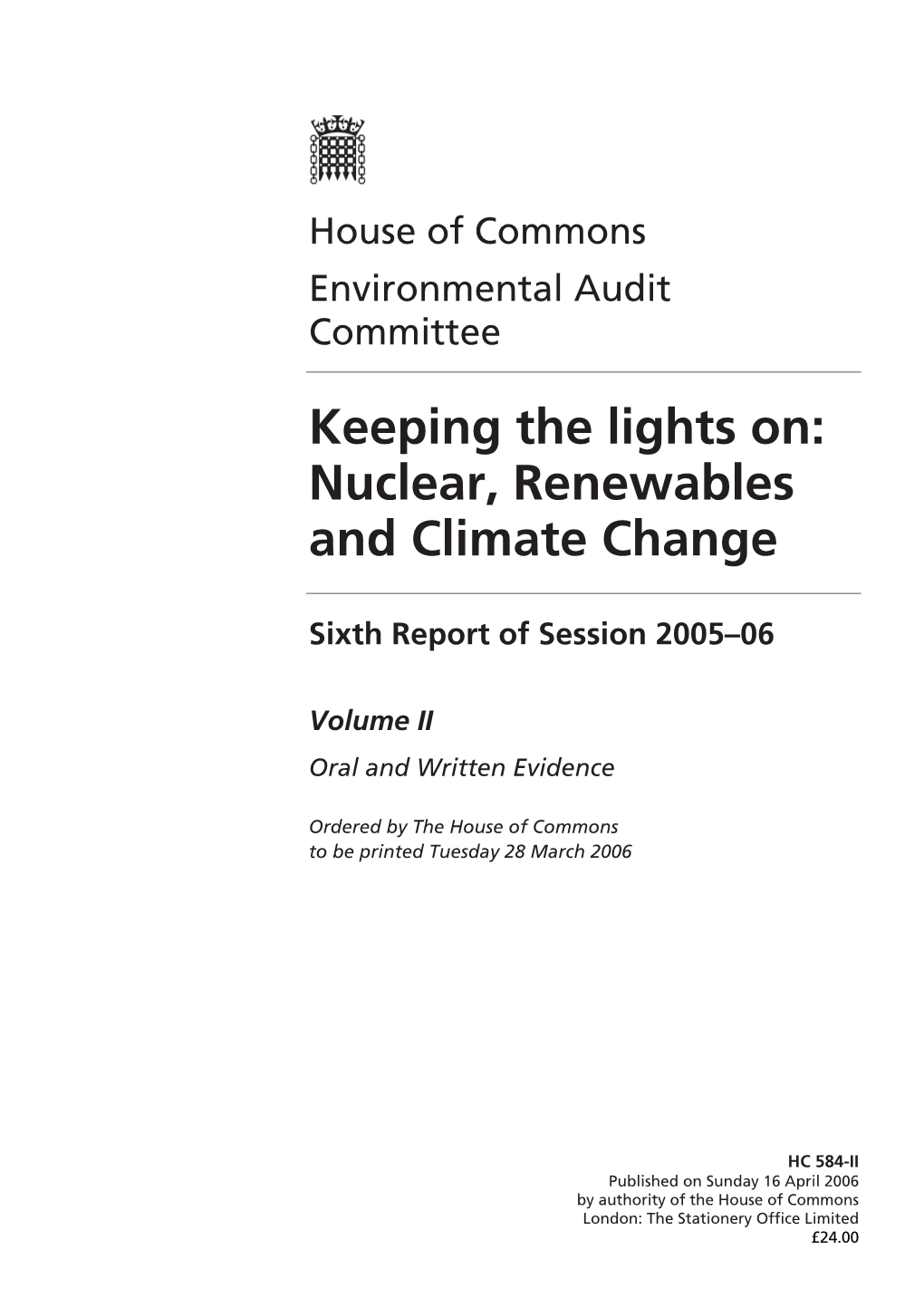 Keeping the Lights On: Nuclear, Renewables and Climate Change