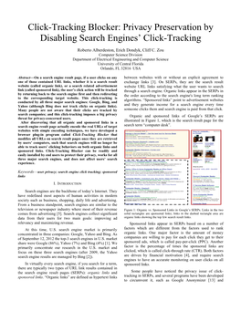 Click-Tracking Blocker: Privacy Preservation by Disabling Search Engines’ Click-Tracking