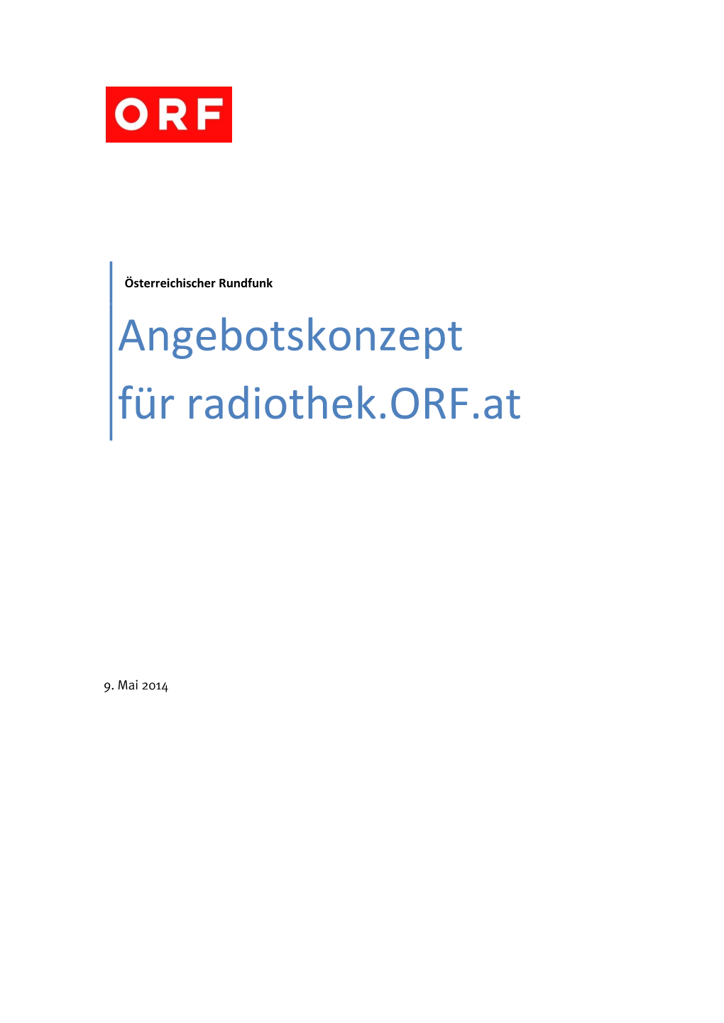 Radiothek.Orf.At, Stand 09.05.2014