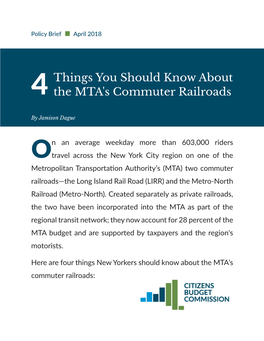 Things You Should Know About the MTA's Commuter Railroads