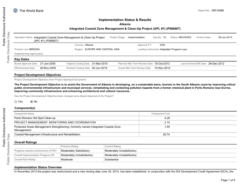 World Bank Document