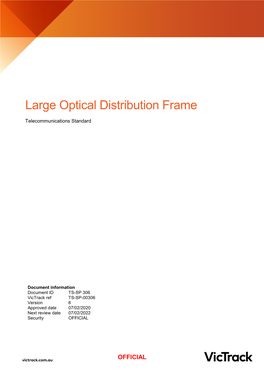 Large Optical Distribution Frame