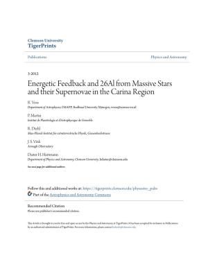 Energetic Feedback and 26Al from Massive Stars and Their Supernovae in the Carina Region R