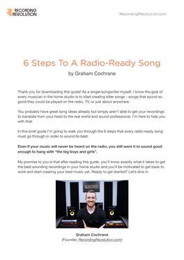 6 Steps to a Radio-Ready Song by Graham Cochrane