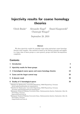 Injectivity Results for Coarse Homology Theories