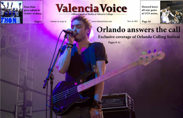 Orlando Answers the Call Exclusive Coverage of Orlando Calling Festival Pages 9-11 NEWS Nov