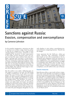 Sanctions Against Russia: Evasion, Compensation, and Overcompliance