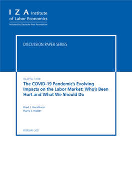 The COVID-19 Pandemic's Evolving Impacts on the Labor Market