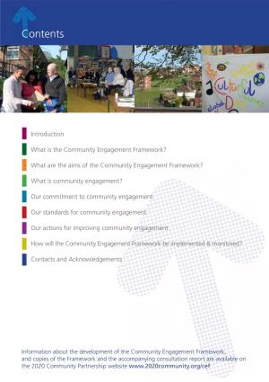 Community Engagement Framework?