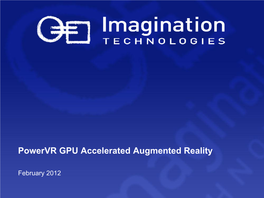 Powervr GPU Accelerated Augmented Reality