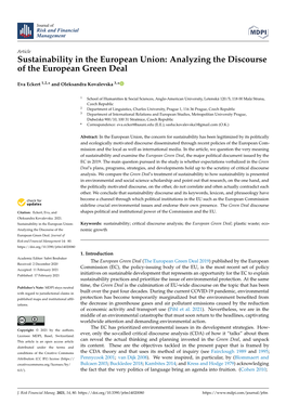 Analyzing the Discourse of the European Green Deal