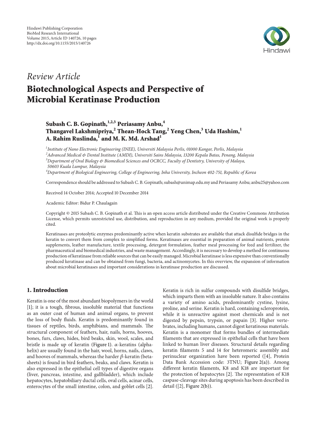 Biotechnological Aspects and Perspective of Microbial Keratinase Production