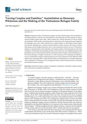 Assimilation As Honorary Whiteness and the Making of the Vietnamese Refugee Family