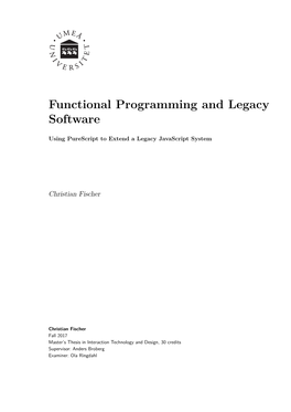 Functional Programming and Legacy Software
