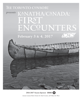 Kanatha/Canada: First Collection of Traditional Songs of the Encounters