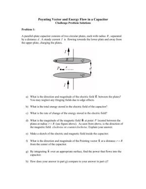 Challenge Problems: Poynting Vector and Energy Flow