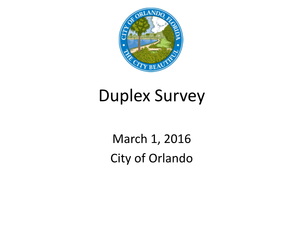 Duplex Survey