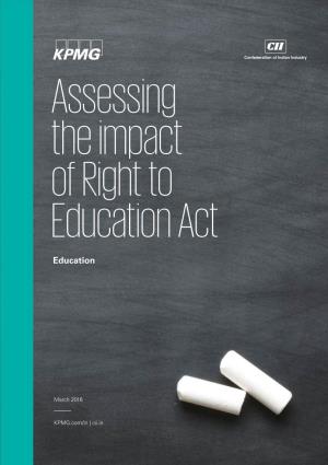 Assessing the Impact of Right to Education Act