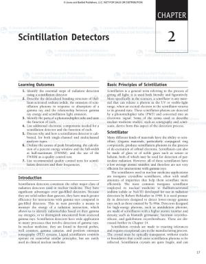 Scintillation Detectors 2