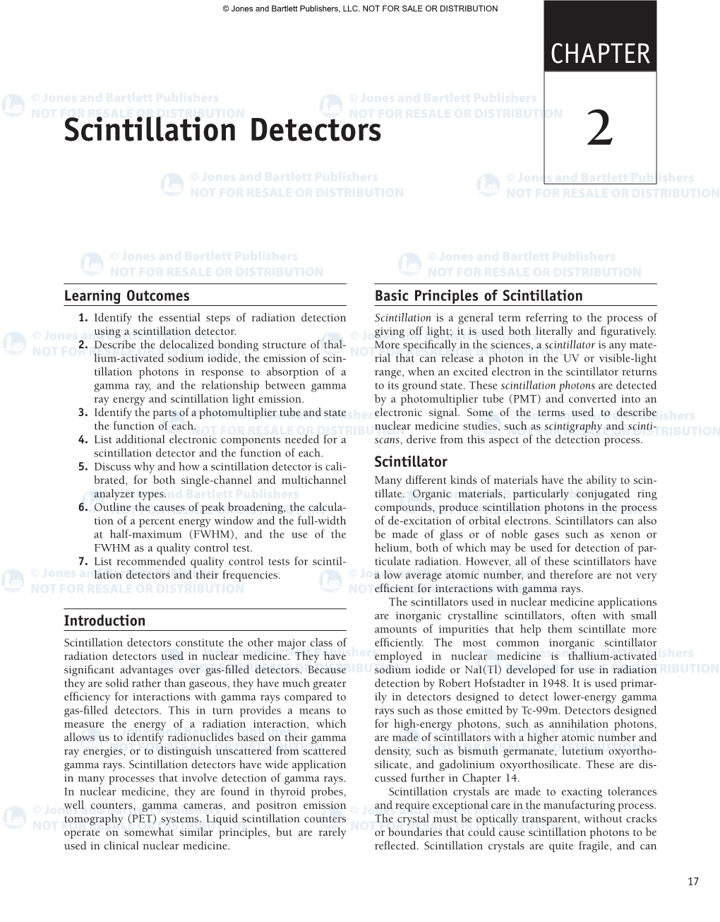 Scintillation Detectors 2