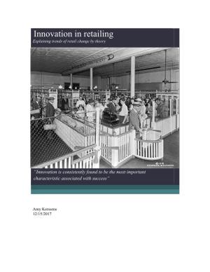 Innovation in Retailing Explaining Trends of Retail Change by Theory